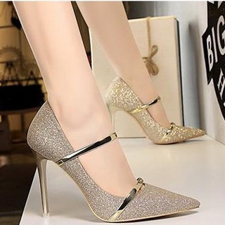 Giày Gót Nhọn Kiểu Dáng Tiểu Thư 8cm THC37