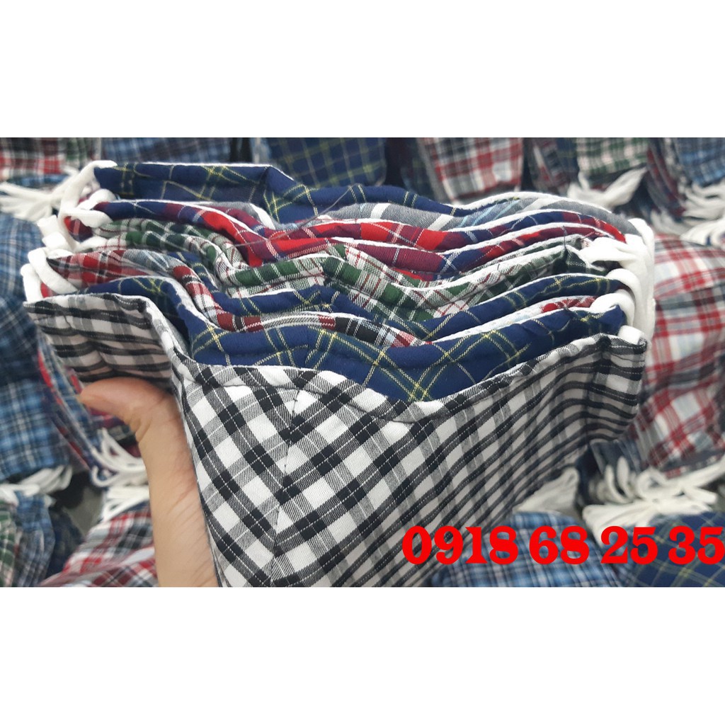 Sỉ 20 cái khẩu trang sọc caro - Giao màu ngẫu nhiên