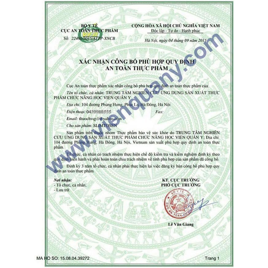 Viên Uống Giảm Cân SLIMTOSEN - Học Viện Quân Y | BigBuy360 - bigbuy360.vn