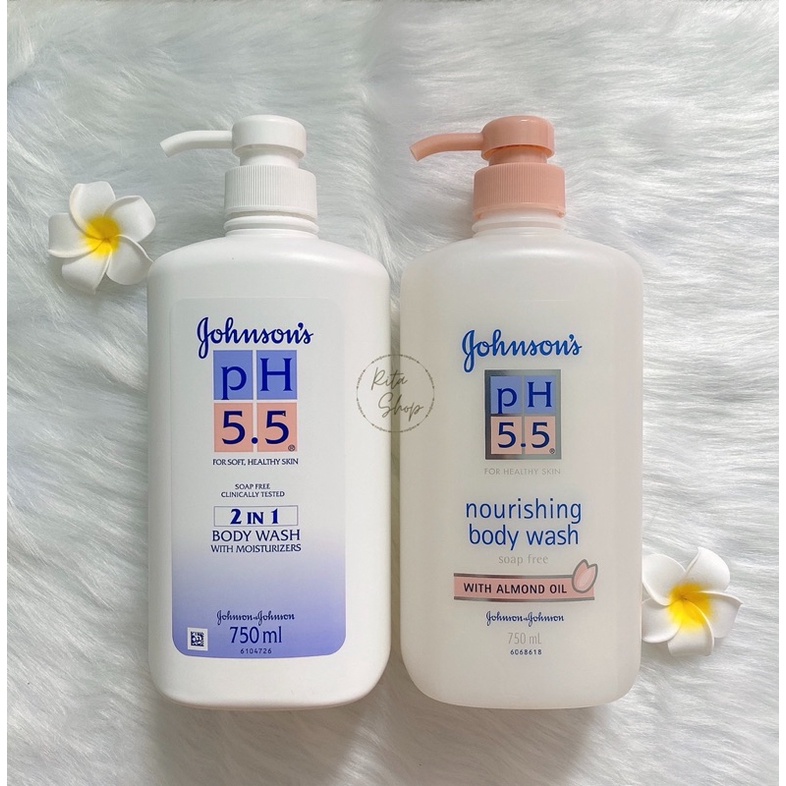 Sữa tắm Johnson’s pH 5.5 2in1 (hạnh nhân) 750ml