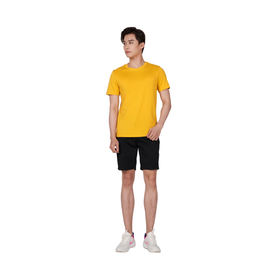 Áo t-shirt nam YODY chất liệu cotton, áo phông cổ tròn in ngực look good feel good TSM5201