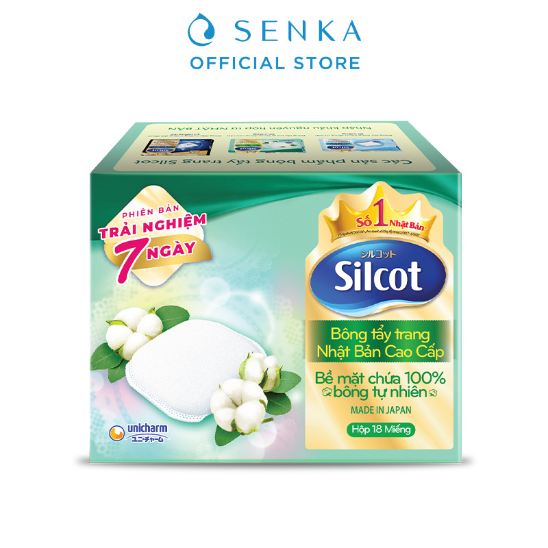 Bông tẩy trang Silcot 18 miếng