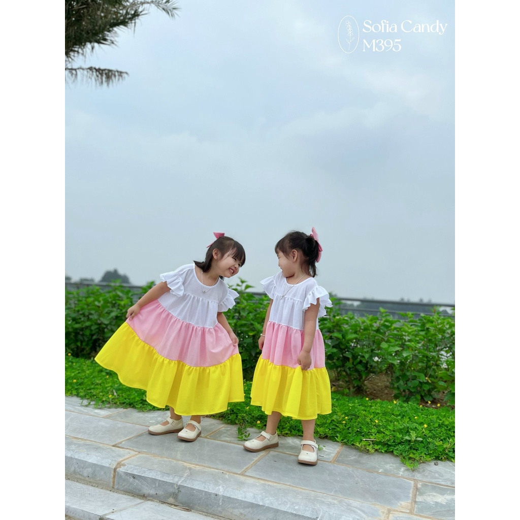 VÁY SOFIA 3 TẦNG MÀU