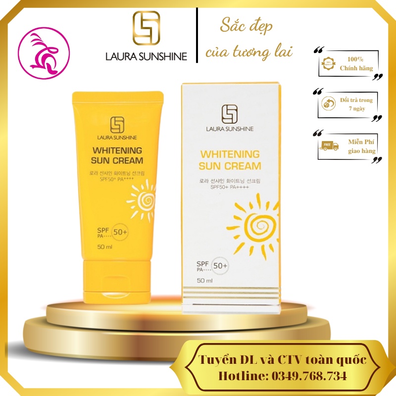 Kem chống nắng trắng da Nhật Kim Anh - Laura Sunshine Whitening Sun Cream SPF50+ PA++++