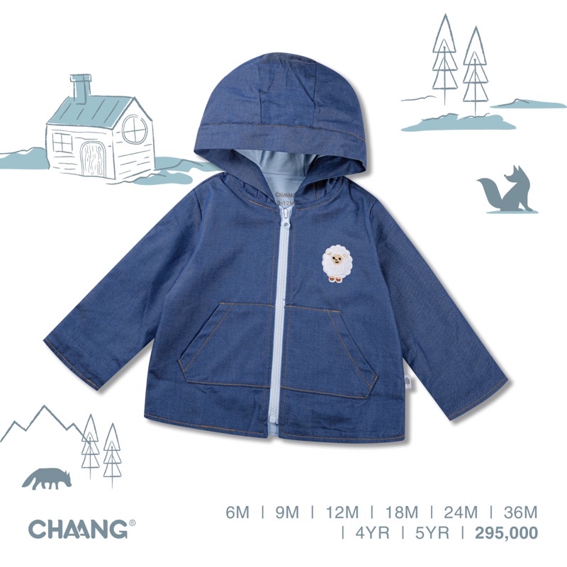 [CHAANG 2021- SNOW] Áo khoác denim có mũ SNOW