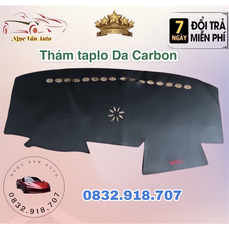 Thảm Taplo Da Brio 2019 -2020- 2021 (Da carbon cao cấp)