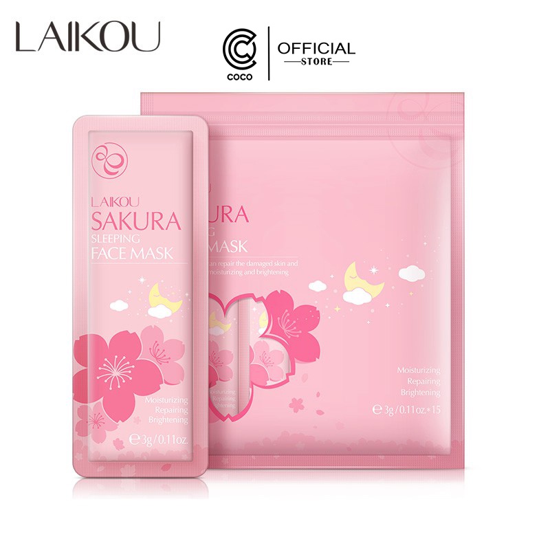 {1 túi}Mặt Nạ Ngủ 💕𝑭𝒓𝒆𝒆𝒔𝒉𝒊𝒑💕 Mask Ngủ Hoa Anh Đào Sakura LAIKOU