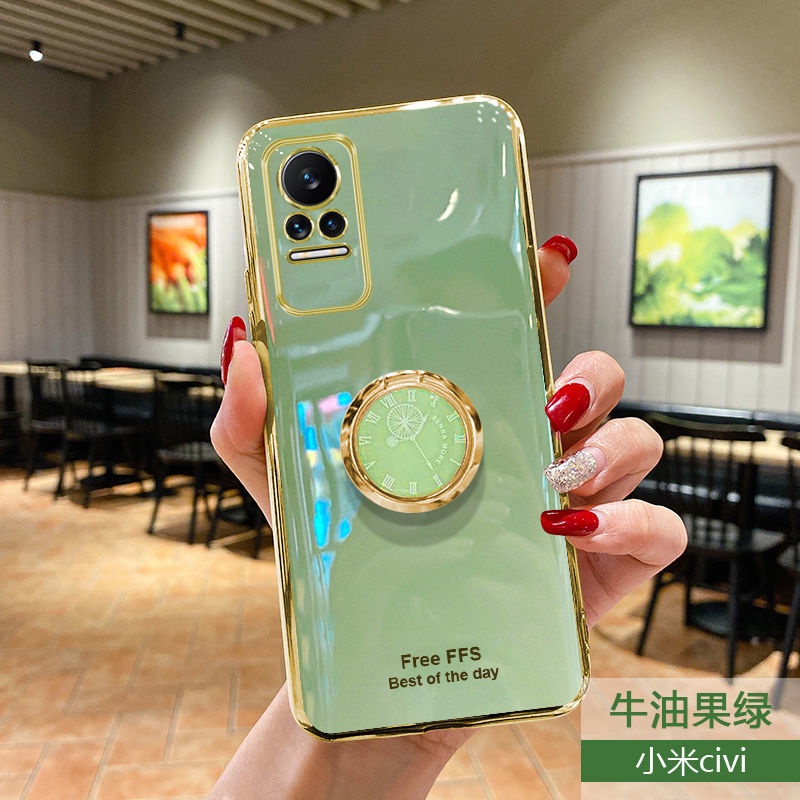 Ốp điện thoại QIANZI silicon mạ đơn giản cho Xiaomi Poco F3 Redmi 10 Xiaomi 11T Civi Xiaomi12