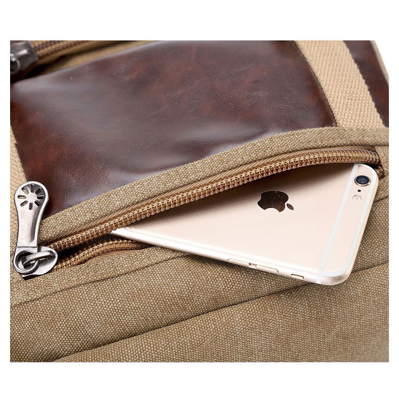 Balo laptop vải bố Ririxing- size lớn