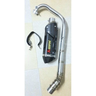 Pô akrapovic full cổ 2 khúc cao cấp cho xe máy. - ảnh sản phẩm 2