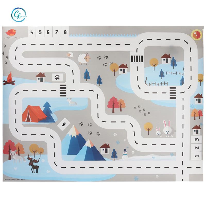 Thảm đồ chơi hình bản đồ đường phố 130X100CM cho bé