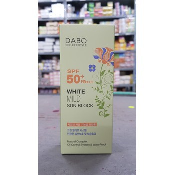 Kem chống nắng Dabo White Sunblock Cream SPF 50 +++ 70ml