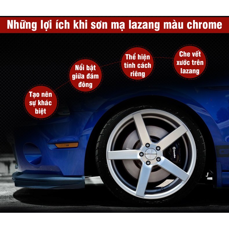 Sơn Xịt Mạ Màu Chrome Sơn Xịt Cầm Tay Botny B-1167 Dung Tích 300ml