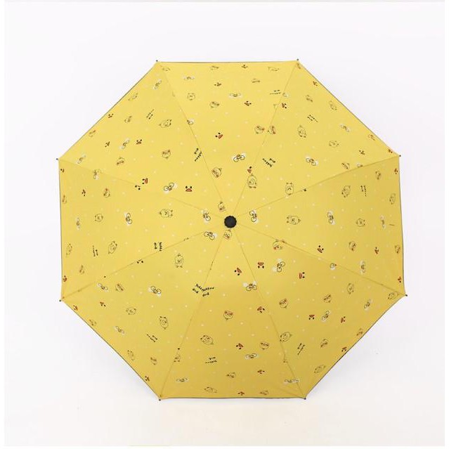 Ô dù hoạt hình vịt con dễ thương che nắng che mưa 2 lớp chống tia UV PK2