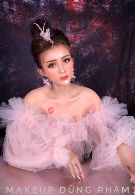 Váy von tay bồng chụp concept