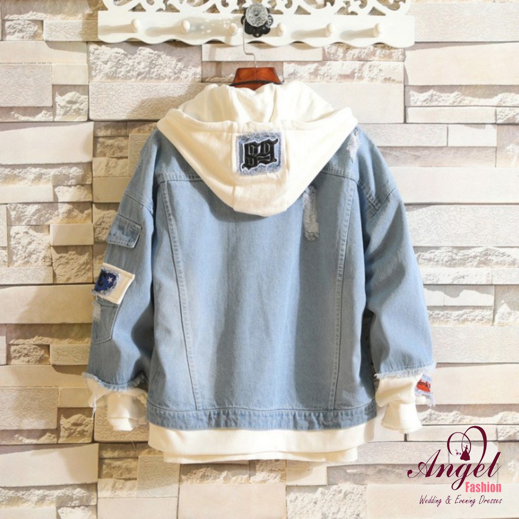 [Freeship] Áo khoác jean NAM NỮ UNISEX thời trang Miamo cao cấp 0034