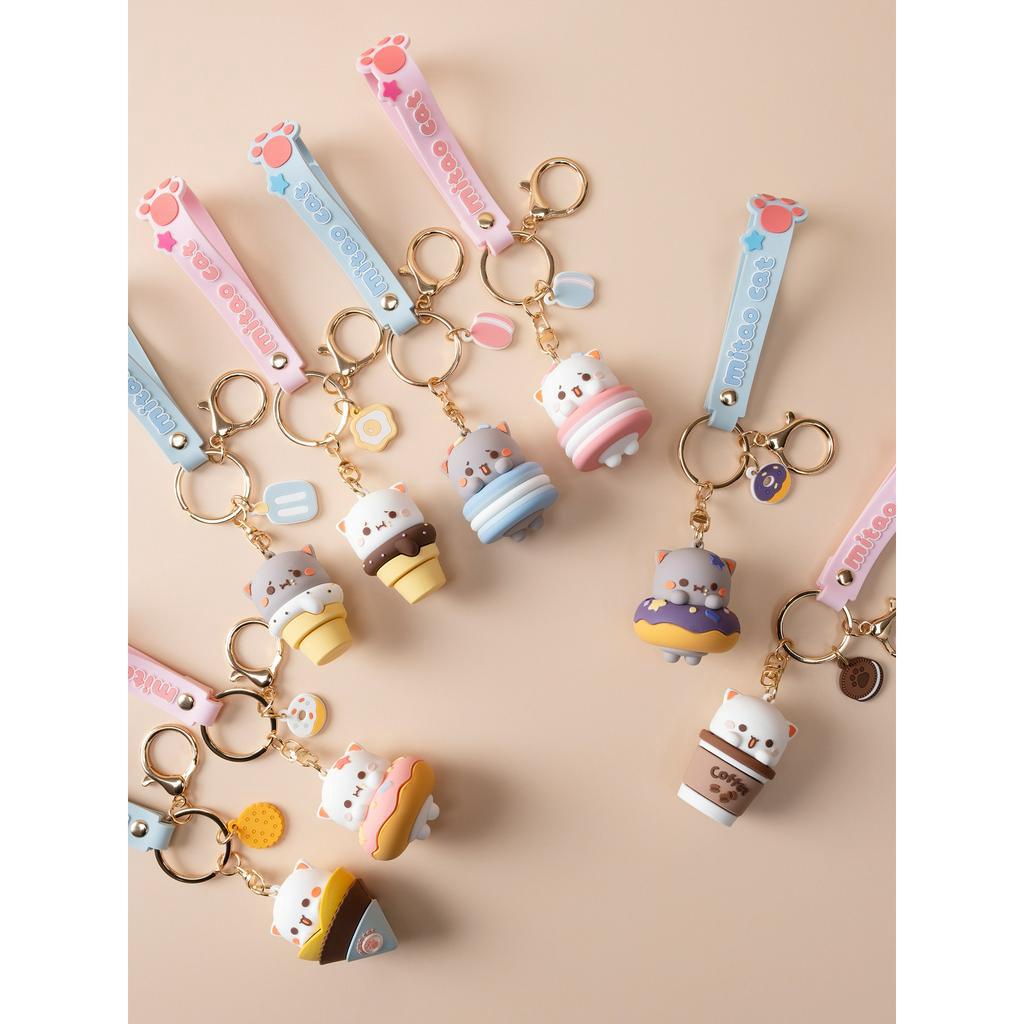 Móc Khóa Mèo Mitao Cat - Mochi Cat - Gomu Peach Cat