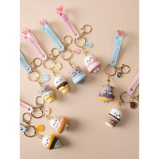 Móc khóa mèo mitao cat - mochi cat - gomu peach cat