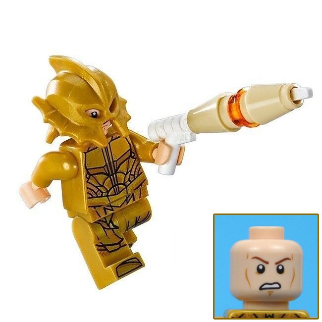 LEGO Minifigures Vệ Binh Atlantean Biểu Cảm Sợ Hãi [Mới 100%, LEGO Đan Mạch]
