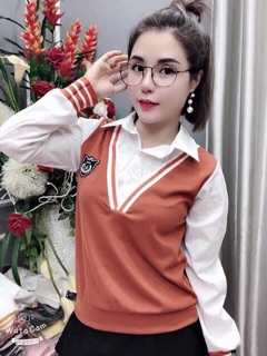 Áo phối sơ mi siêu hót - kèm ảnh thật