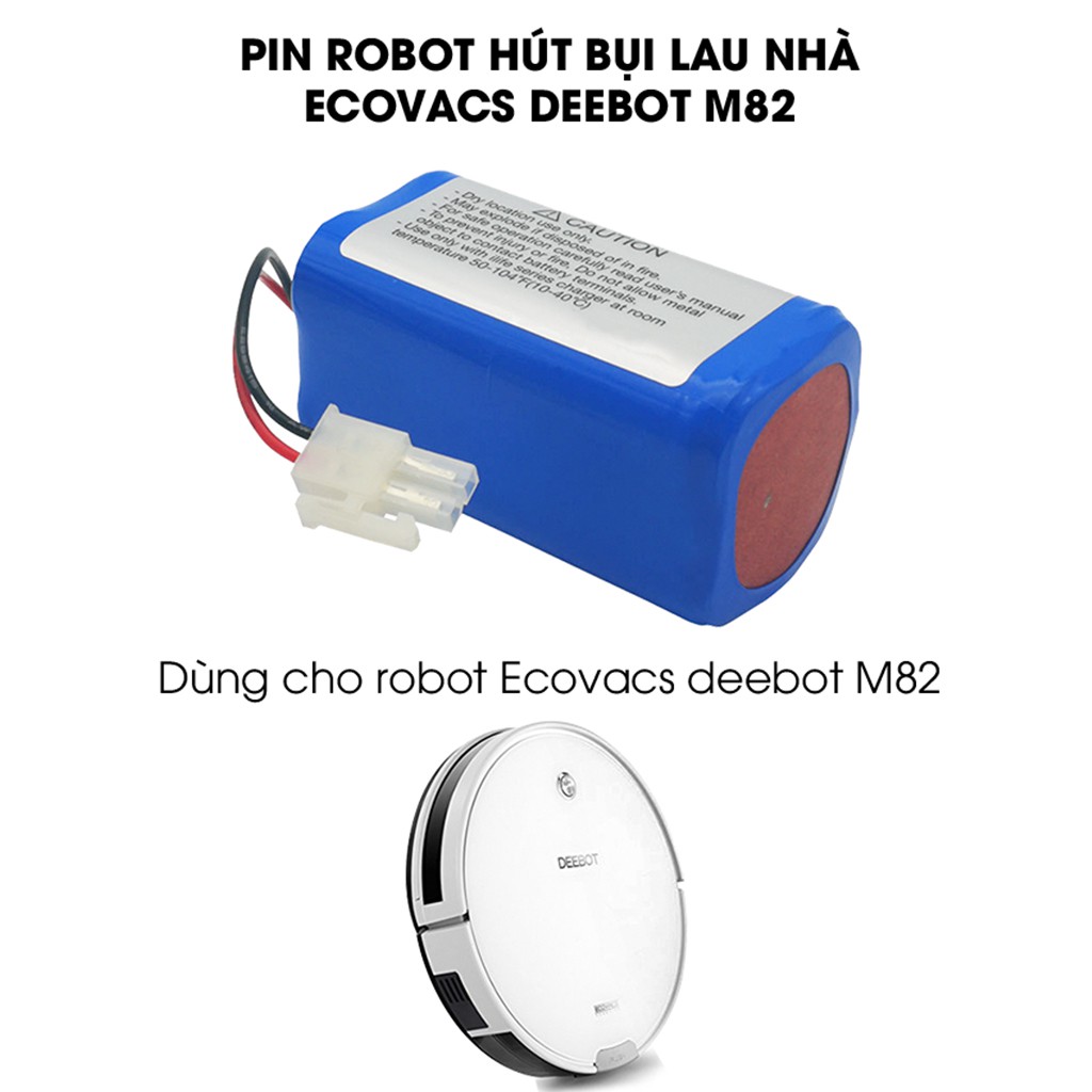 Pin robot hút bụi lau nhà Ecovacs Deebot M82