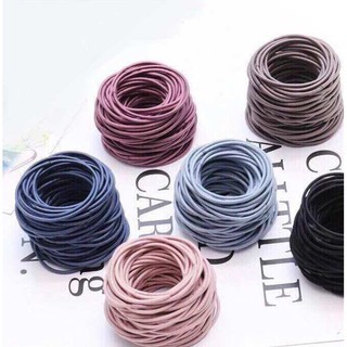 Set 1000 Chiếc Chun Buộc Tóc Trơn Cho Mẹ Và Bé (10 Gói 100 Chiếc)