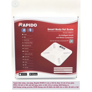 Cân Sức Khỏe Rapido RSB03-S