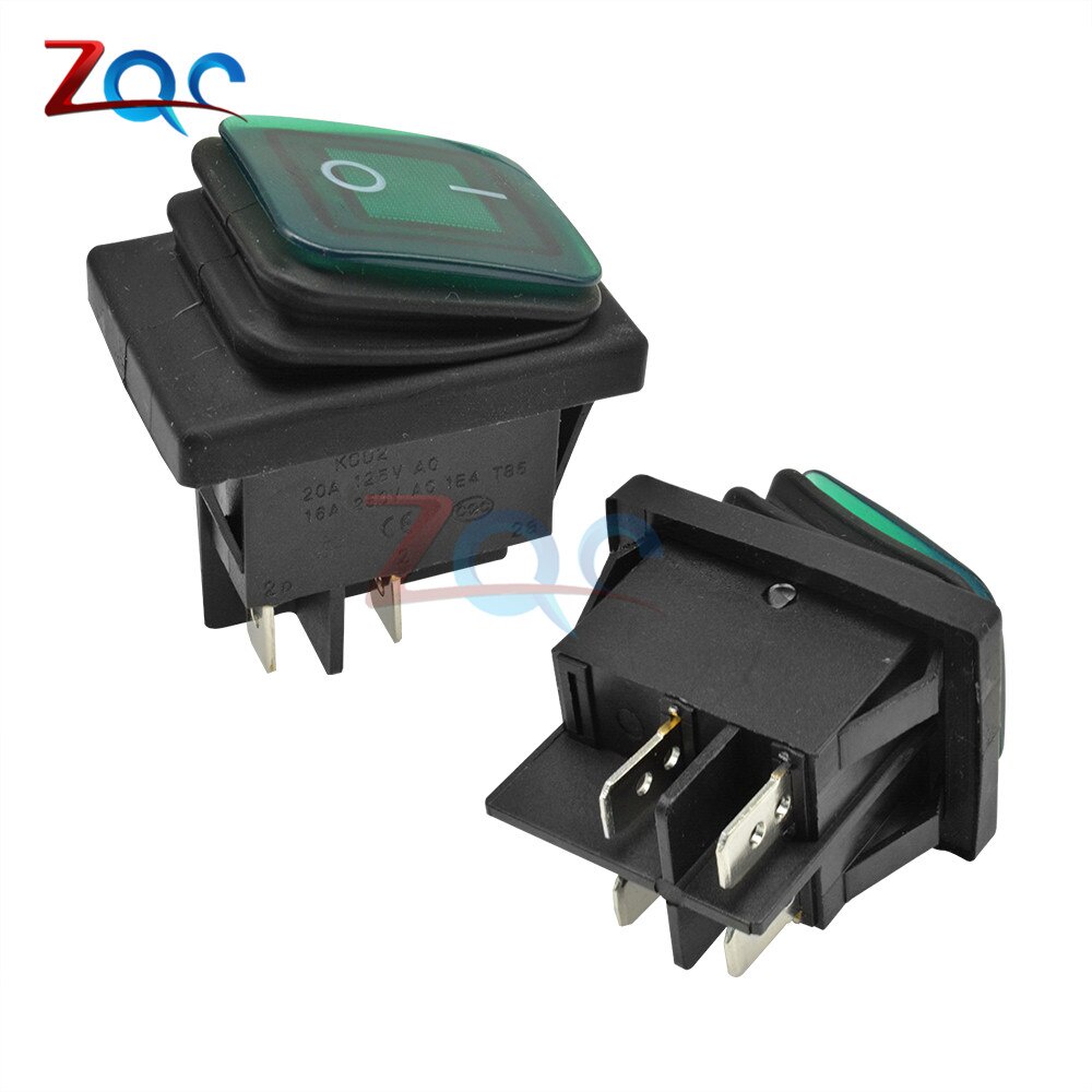 Công Tắc Nút Nhấn 15a / 250v 16a / 250v 3 / 4 / 6 Pin Chống Thấm Nước Có Đèn Led Cho Tàu Thuyền / Xe Hơi