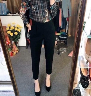 Quần baggy cạp chun công sở