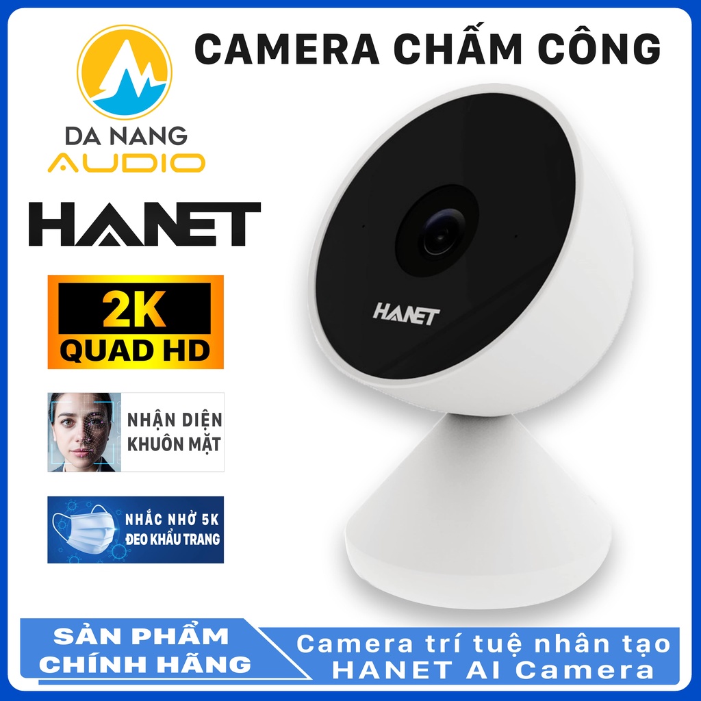 Camera Chấm Công Trí Tuệ Nhân Tạo 5.0 MPX,HANET AI HA1000 , Nhận diện khuôn mặt , báo động, an ninh, Bảo hành 12 Tháng