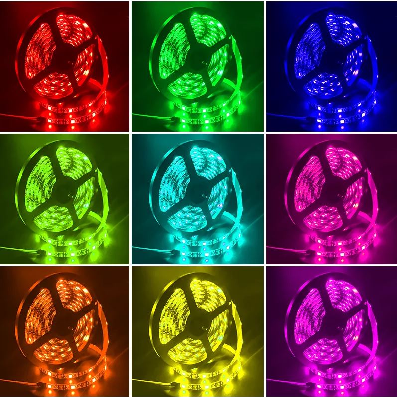 Đèn LED tiktok, đèn LED DC5V RGB kết nối Bluetooth loại 5M Trang Trí Decor Phòng, đổi màu theo nhạc