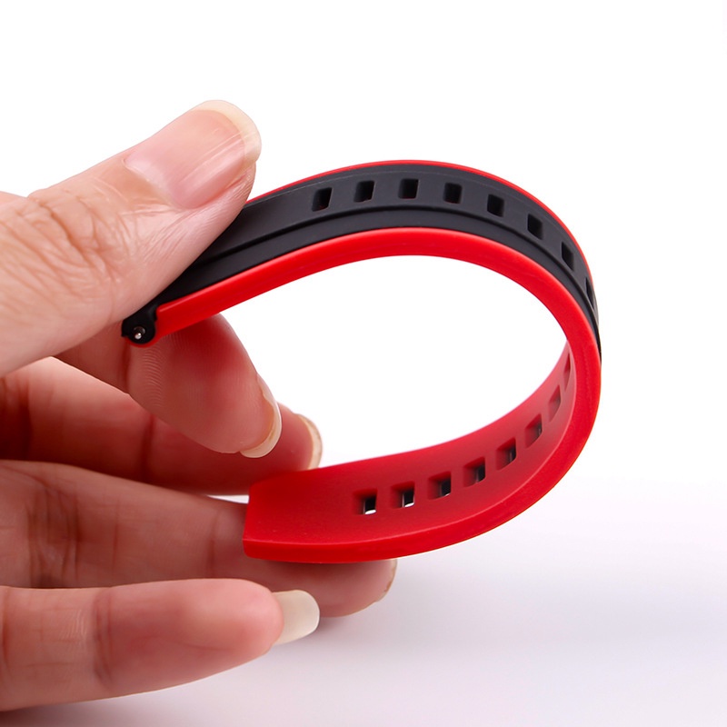 Dây Đeo Silicon Hai Màu Cho Đồng Hồ Thông Minh TicWatch Pro 3 GPS