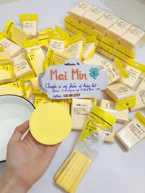 COMBO 12 Mút Rửa Mặt Dạng Nén