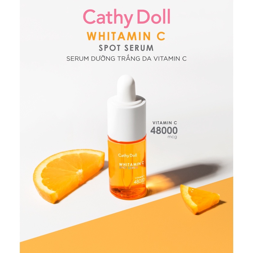 Tinh chất dưỡng trắng da mờ thâm Cathy Doll Whitamin C Spot Serum 30ml