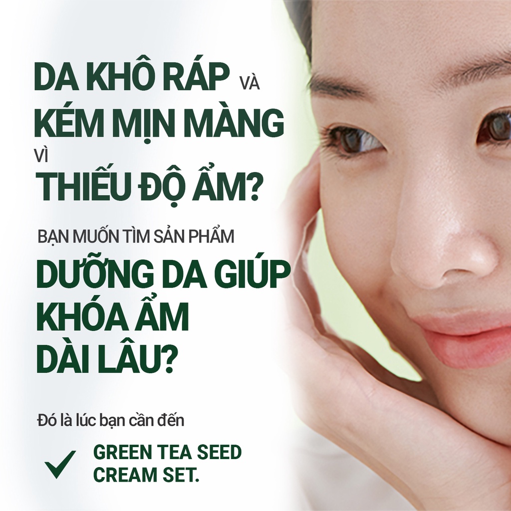 [Mã COSIF05 giảm 10% đơn 400K] (Quà tặng) Bộ dưỡng ẩm và bảo vệ da trà xanh Innisfree Green Tea Seed Set