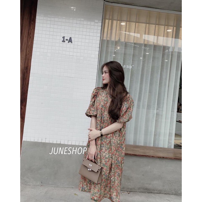 [Mã FATHANG5 giảm 10K đơn 50K] Váy hoa nhí suông tay phồng | BigBuy360 - bigbuy360.vn