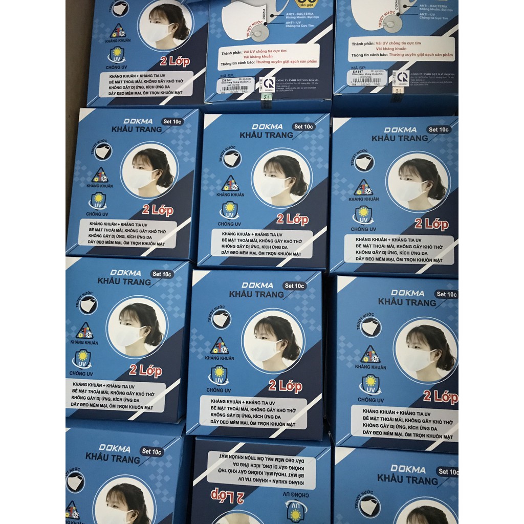 Khẩu trang người lớn "kháng khuẩn" 99% Dokma | BigBuy360 - bigbuy360.vn