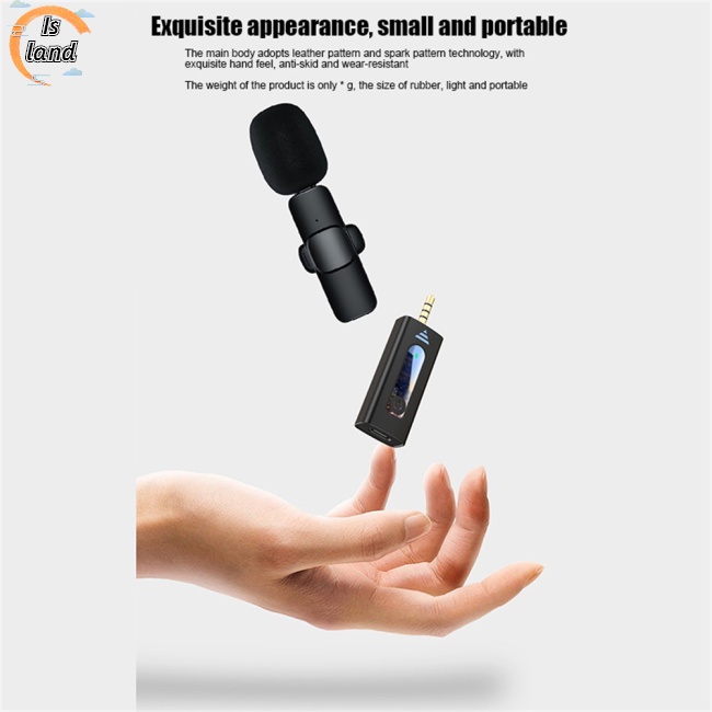 Micro Không Dây 3.5mm Hỗ Trợ Thu Âm Đa Hướng Cho Camera / Điện Thoại Thông Minh