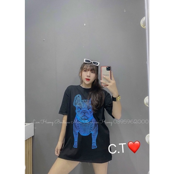 Áo Thun Cộc Tay❤Freeship❤Áo Phông Chó Siêu Hót-Áo Thun Unisex Cộc Tay From Rộng kèm ảnh thật (Hàng Chuẩn Túi Zip)