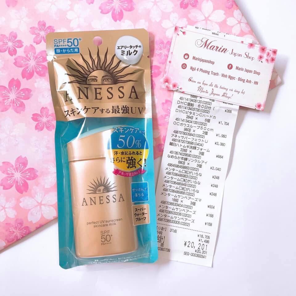 (Có video mua hàng store Nhật)Kem chống nắng Anessa Shiseido chuẩn hàng Chính hãng mua tại Store Nhật Bản