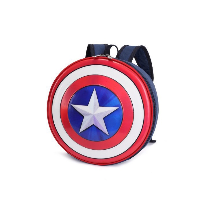 Ba Lô Hình Khiên Captain America Sáng Tạo Cho Bé