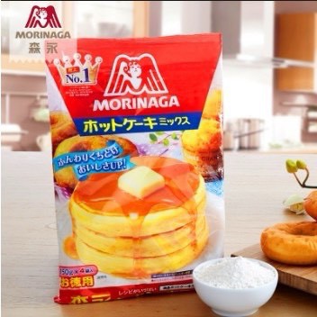 [TÁCH LẺ] Bột làm bánh Pancake morinaga Nhật Bản cho bé (Bánh rán doremon) 600gr