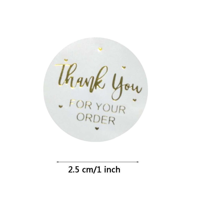 Cuộn 500 nhãn dán Thank You/Pretty Things Inside/Thank You for Your Order chuyên dụng để trang trí
