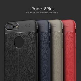 Ốp Lưng Auto Focus Vân Da Cho iPhone 7 Plus/ 8 Plus