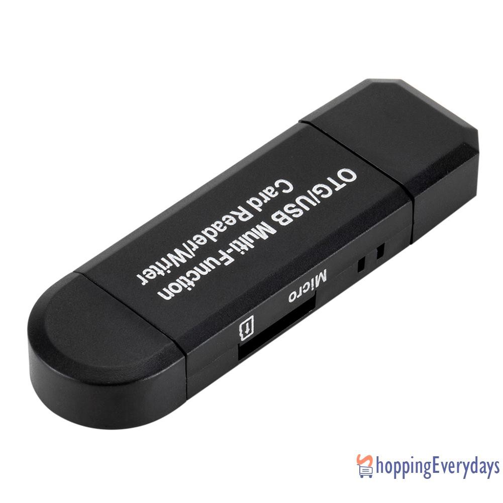 Sv Đầu Đọc Thẻ Nhớ 2 Trong 1 Otg Usb 2.0 Micro Usb Sd Tf | BigBuy360 - bigbuy360.vn