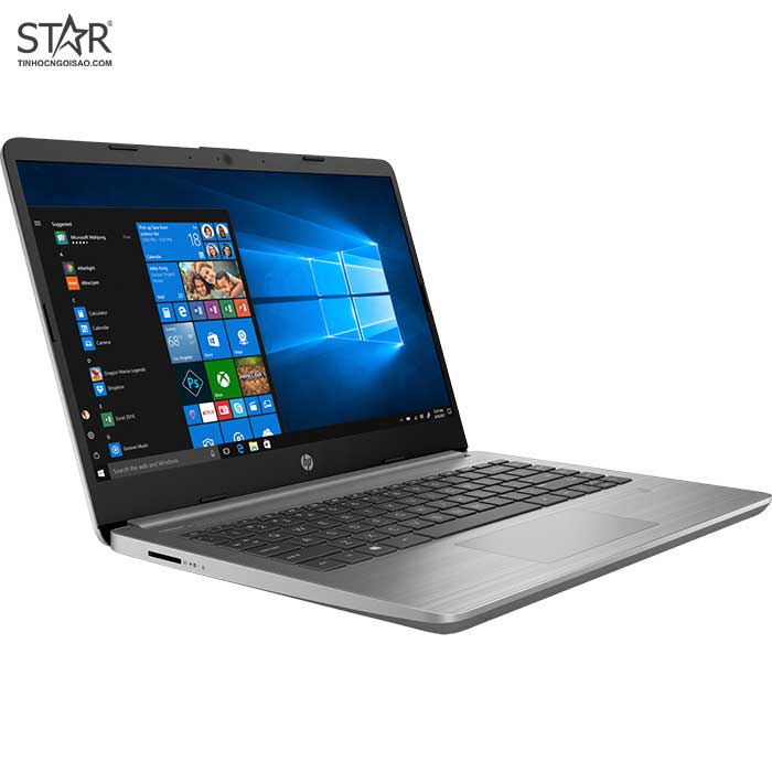 Laptop HP 340s G7 36A43PA: I5 1035G1, Intel UHD Graphics, Ram 8G, SSD NVMe 256G, Win10, FingerPrint, 14.0”FHD (Xám)