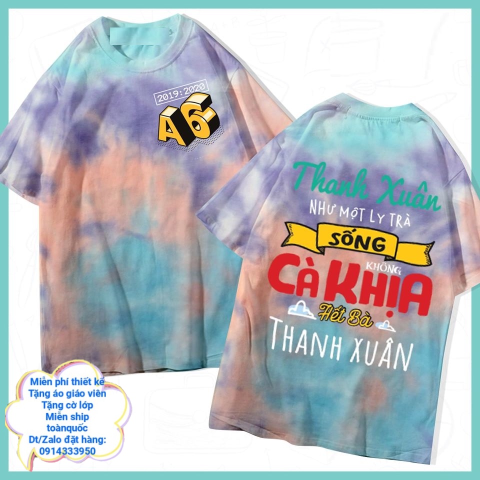 SHIP TỪ 10 CHIẾC ÁO LỚP TIE DYE, NỀN LOANG, ÁO PACHY SIÊU ĐẸP SIÊU CHẤT