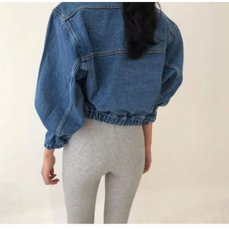 [Sẵn] ÁO CROPTOP BÒ XANH ĐẬM