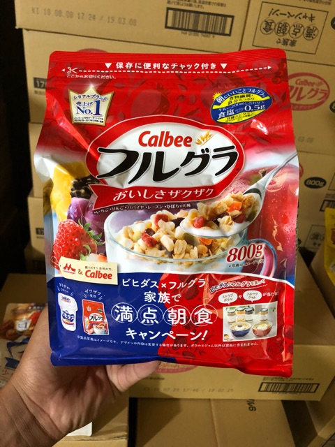  🔥Deal Giá Sỉ🔥(Date 1.2022) Ngũ cốc Calbee Nội Địa Nhật Bản 800g