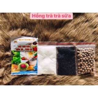 Sét 4 món làm Hồng trà trà sữa